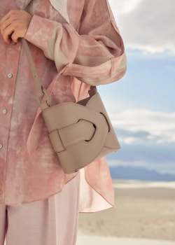 POLENE СУМКА NODDE, ТЕМНО-СЕРЫЙ