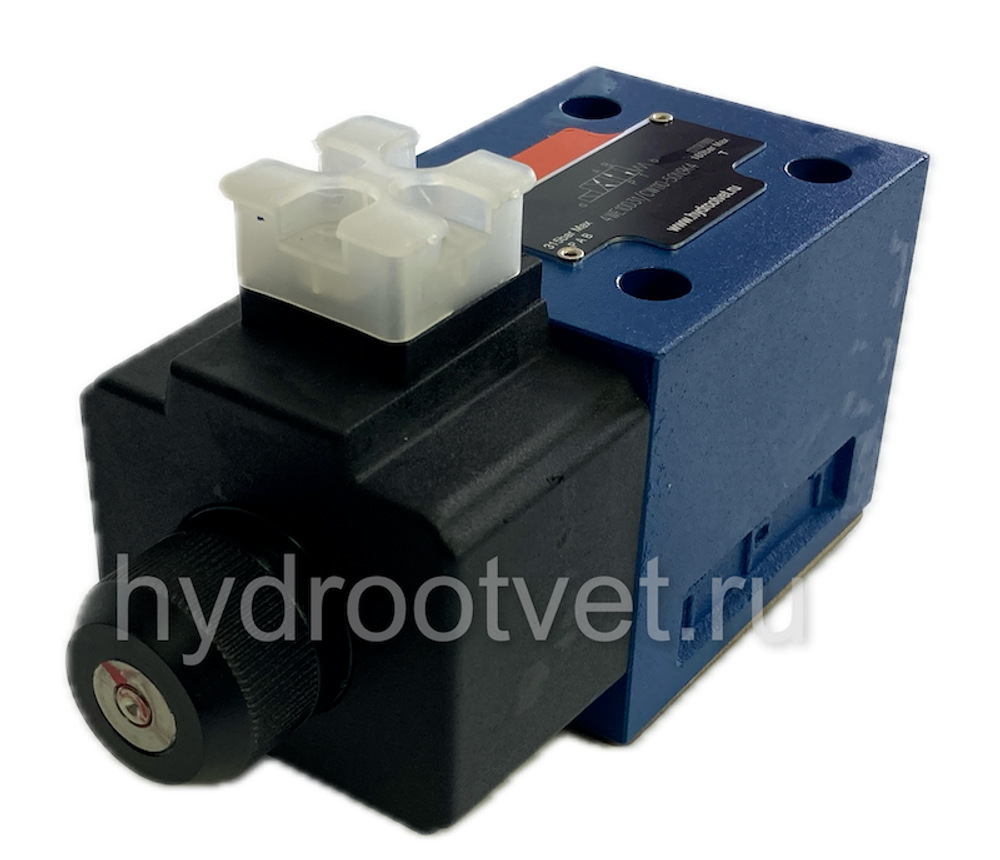 4WE10GA31/CW110-50N9K4 - Гидрораспределитель золотниковый Ду 10 с электроуправлением W110, схема GA (64-1), возврат - пружинный