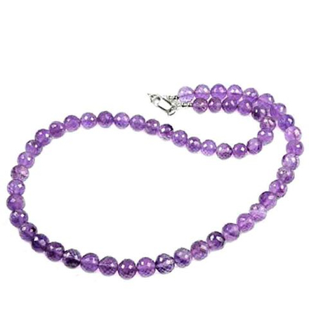 Бусы "Раут 8" аметист лавандовый