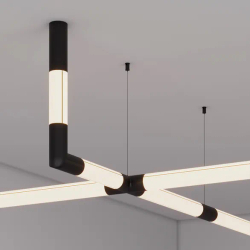 Профиль ROUND-D36-360-2500 ANOD BLACK (Arlight, Алюминий) 050250