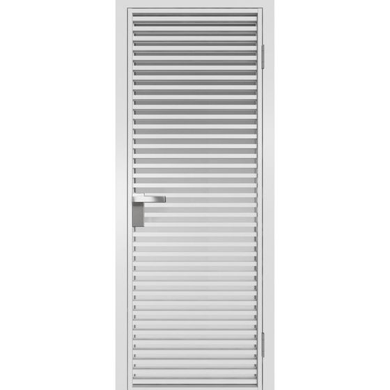 Алюминиевая дверь 12AG вайт остеклённая