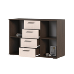 К-2 Комод 4 ящика и 2 створки Венге / Дуб белфорт