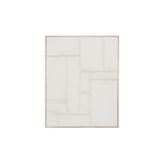 Klis Картина из белого льна с геометрическими фигурами, 80 х 100