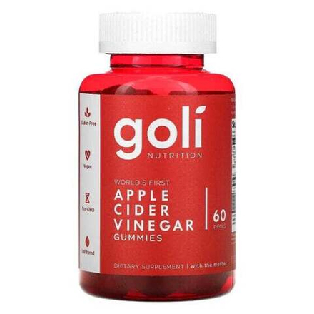 Для похудения и контроля веса Goli Nutrition, жевательные таблетки с яблочным уксусом, 60 шт.