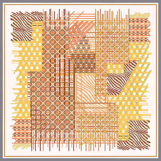 Платок двойной печати 106x106 см AV-BSD1031250422