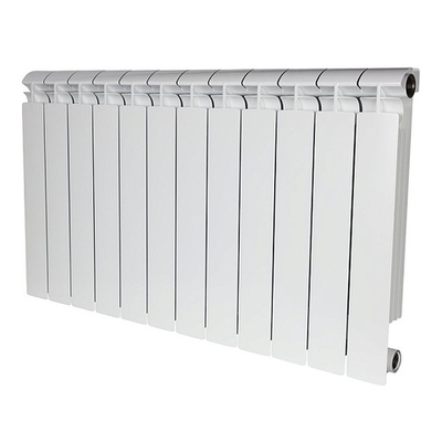 Радиатор биметаллический STOUT Alpha 500 - 12 секции (подключение боковое, цвет белый)