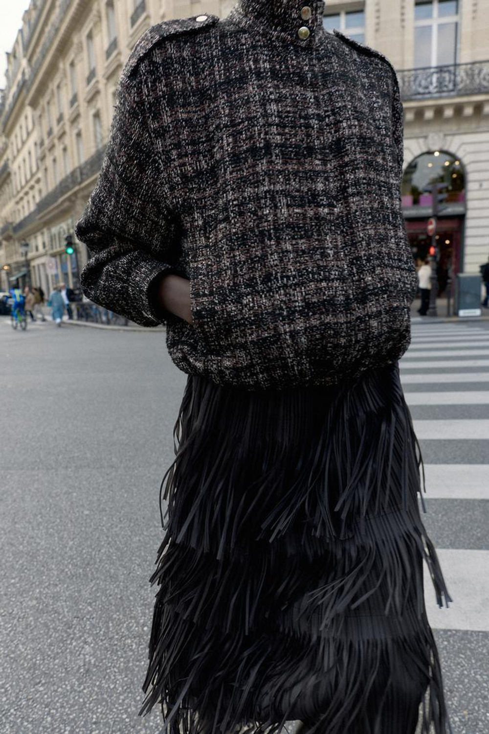 ZARA БОМБЕР С МЕТАЛЛИЗИРОВАННОЙ НИТЬЮ, ЧЕРНЫЙ/ЭКРЮ