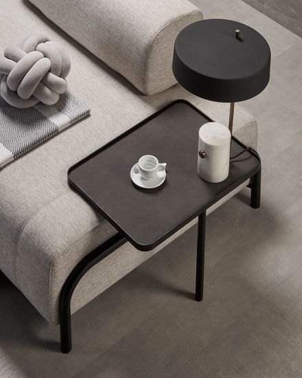 Диван 3 местный Compo с подносом бежевый