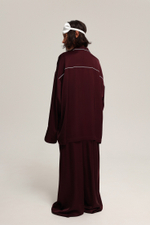 Брюки атласные