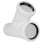 Тройник канализационный малошумный 50х50 мм 45° RTP Elite