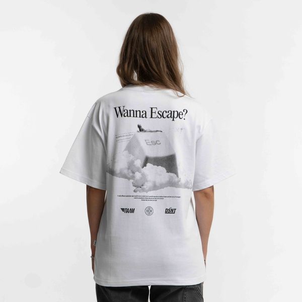 Футболка Wanna Escape in White - фото 3