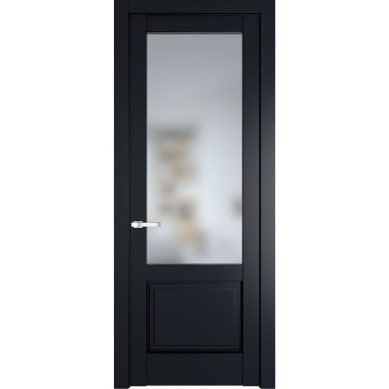 Межкомнатная дверь эмаль Profil Doors 3.2.2PD нэви блу остеклённая