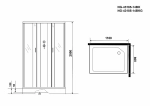 Душевая кабина Niagara Classic NG-43185-14QBKG 110x80 с гидромассажем