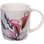 Кружка керамическая 350мл «Цветочная акварель», микс рисунков