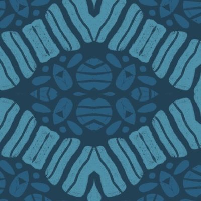 Синие узоры 3