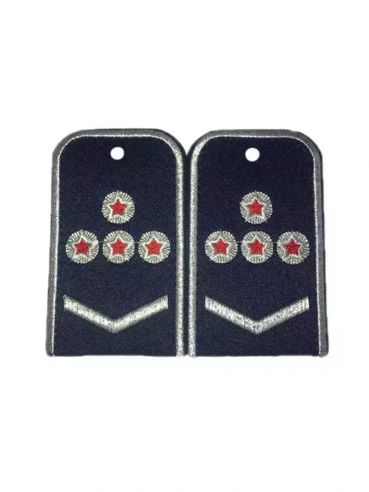 Погоны Метрополитена вышитые синие (1 лычка 4 звезды)