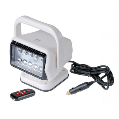 Фара-искатель Светодиодный 50W 5000К 12V, БЕЛЫЙ, LED 10 шт, с пультом, на магните, с ручкой