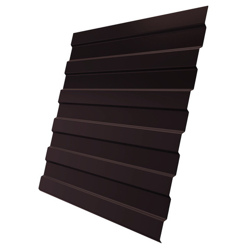 Профнастил С8 Grand Line Optima Pe 0,45 мм RAL 8017 шоколадно-коричневый