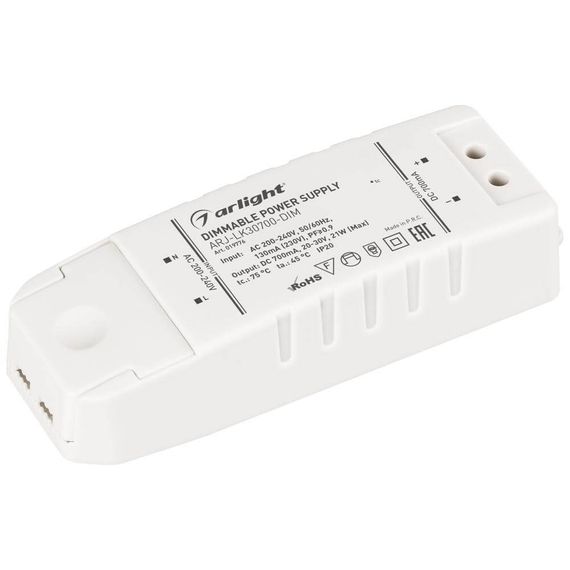 Драйвер Arlight ARJ-LK30700-DIM 20-30V 21W IP20 0,7A 019776