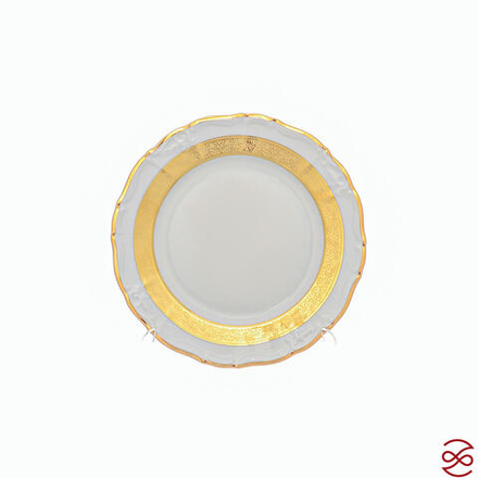 Набор тарелок Thun Мария Луиза золотая лента 19 см(6 шт)
