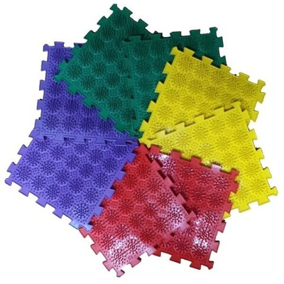 Модульный массажный коврик ОРТО ПАЗЛ Мягкие Кактусы