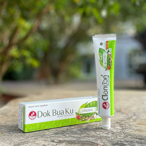Травяная оригинальная зубная паста Dok Bua Ku Herbal Toohtpaste Original Twin Lotus