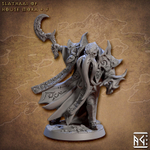 Иллитид mind flayer Illithid Свежеватель разума Некромант Волшебник Маг Колдун миниатюра для dnd, днд, pathfinder, фентези, Настольная игра, НРИ, Варгейм, РПГ