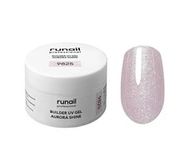 Гель УФ c шимером BUILDER AURORA SHINE GEL №9825 Runail 15г