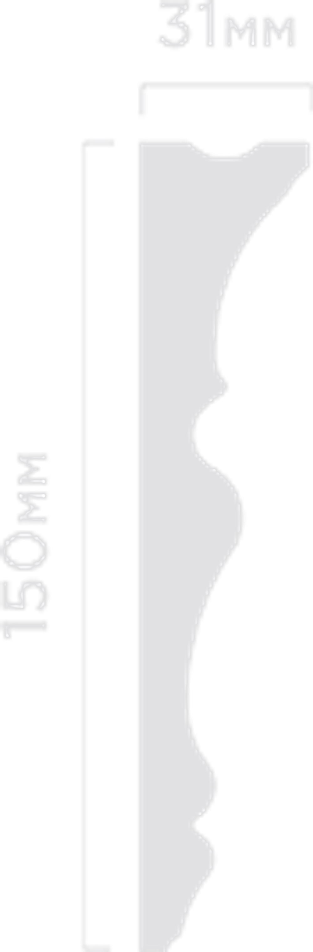 Карниз HiWood, 150x31 мм