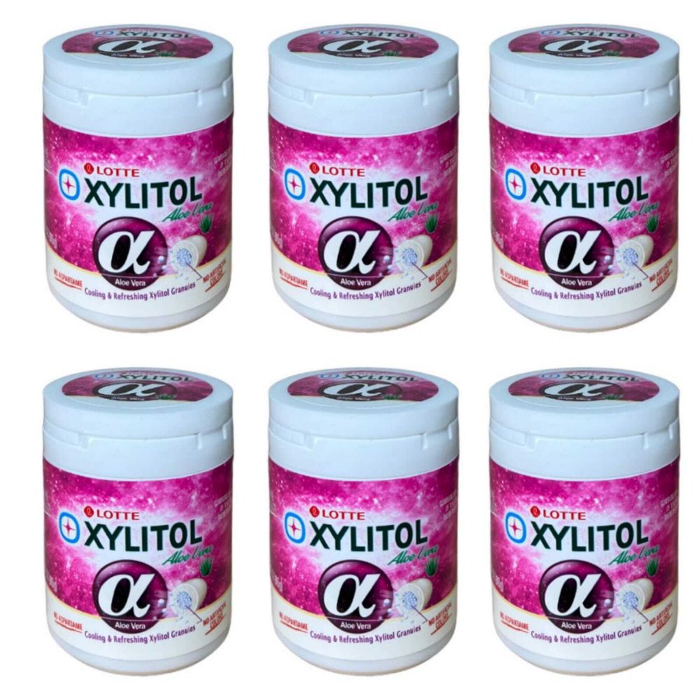 Жевательная резинка Lotte Xylitol Aloe Vera 86 г 6 шт