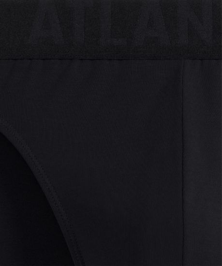 Мужские трусы (1шт) спорт Atlantic MP-1585, микромодал, черный