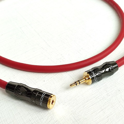 DAXX J70 Аудио кабель из посеребренной меди Мини-Джек 3,5мм (папа-мама), удлинитель. D=6mm