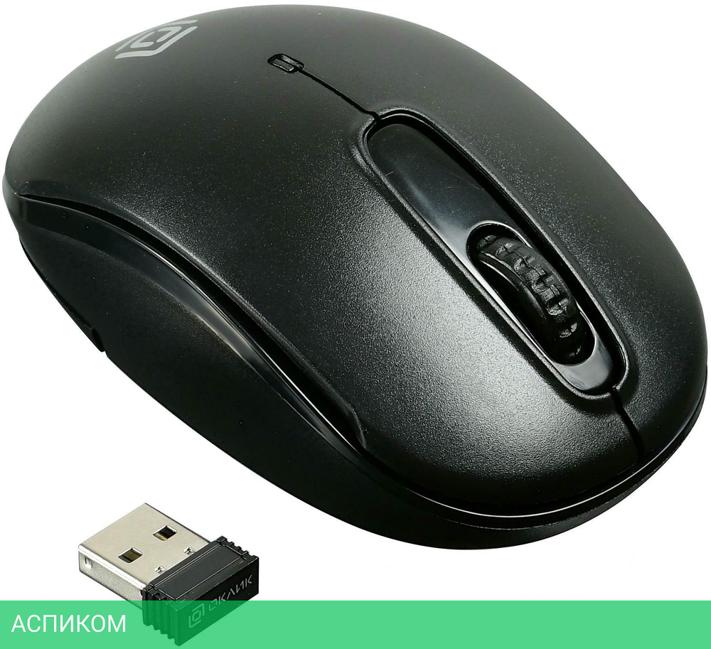 Мышь Oklick 505MW черный (1018256)