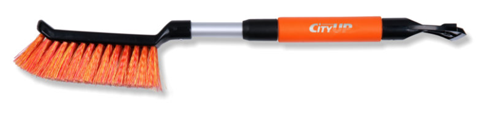 Скребок+щетка  для снега   с мягкой ручкой  телескоп "CITY UP" СU-81