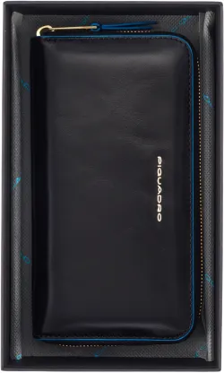 Кошелек женский Piquadro Blue Square черный из натуральной кожи (PD1515B2R/N) 6