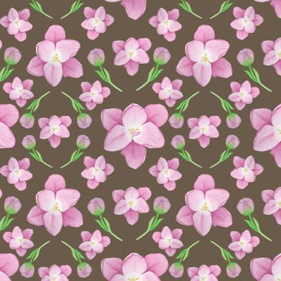 Тюльпаны на коричневом фоне