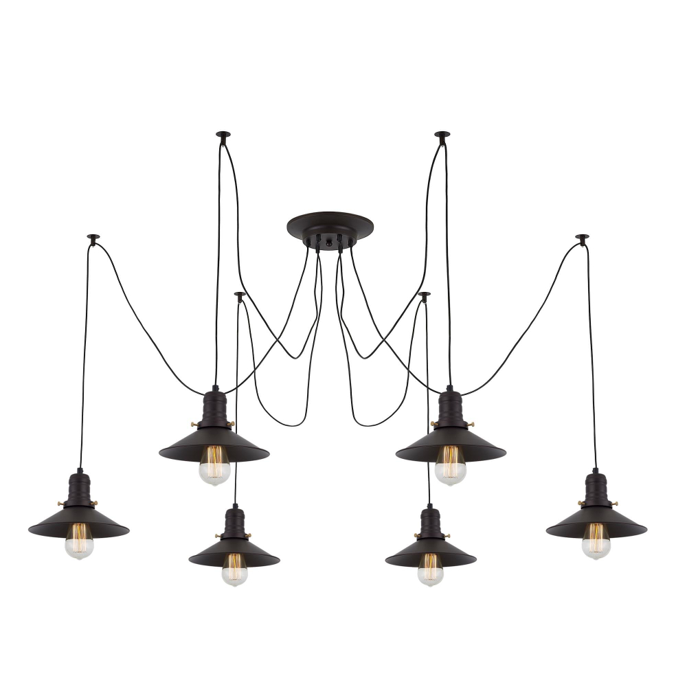 Citilux Эдисон CL451062 Люстра паук Венге