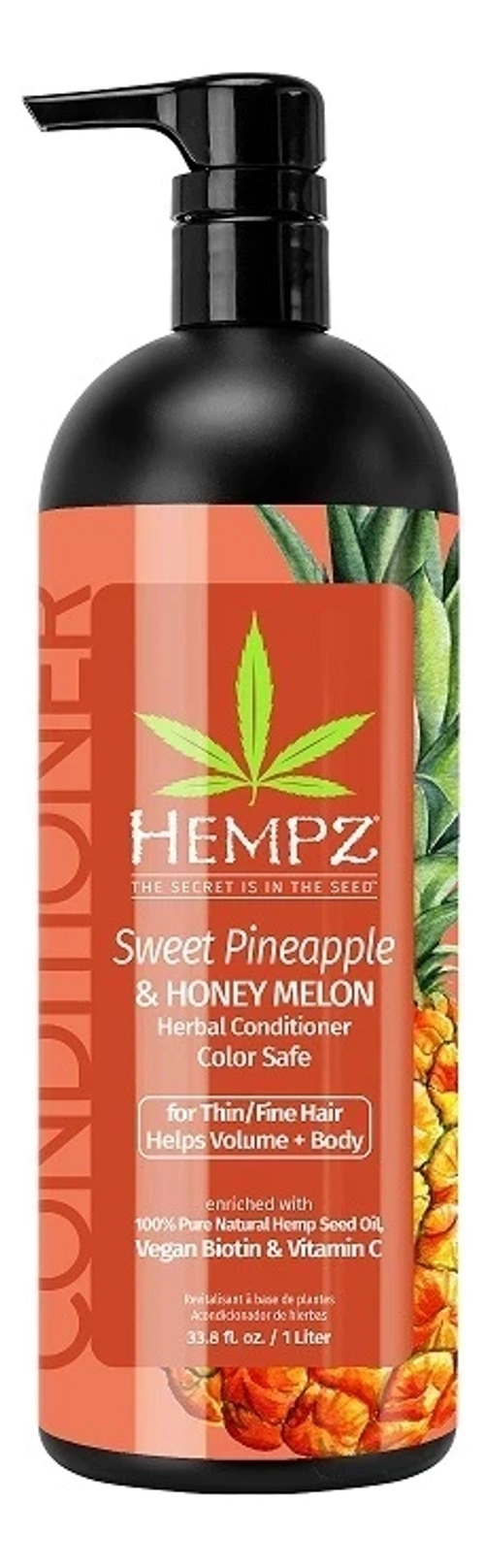 Hempz Кондиционер для объёма Ананас и Медовая Дыня-Sweet Pineapple & Honey Melon Herbal Volumizing Conditioner