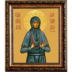 Александра Каспарова Преподобномученица, послушница. Икона на холсте.