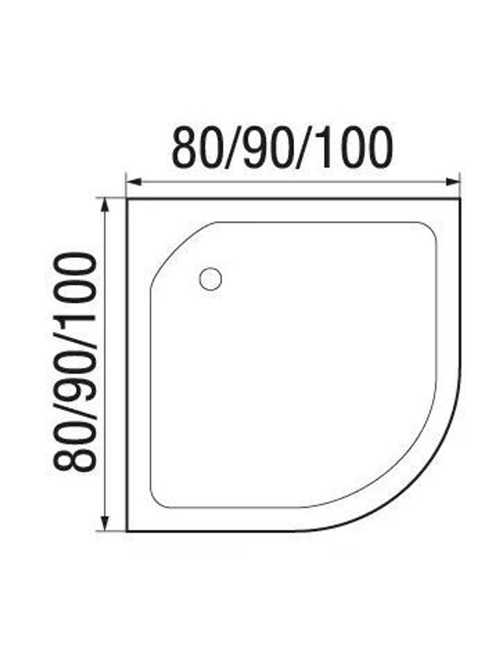 Душевая кабина RIVER  NARA LIGHT 90/15 MT 90х90 см,  матовое стекло, поддон низкий, крыша