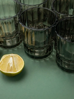 Набор бокалов для виски, 250 мл. 6 шт. Черные