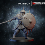 Grand Alliance Destruction Orruk Warclans Orcs Greenskins Восточный Орк №4 меч и щит миниатюра для dnd, днд, pathfinder, фентези, Настольная игра, НРИ, Варгейм, РПГ