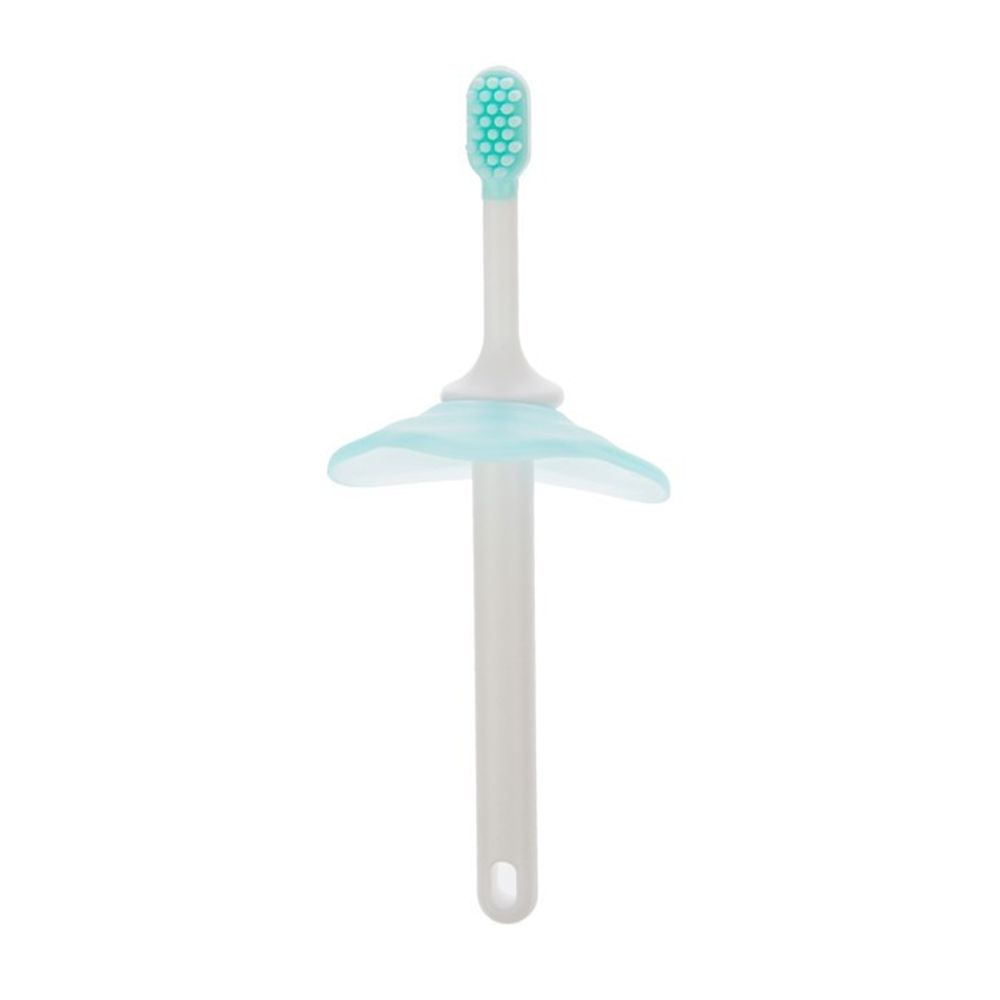 Mum&amp;Baby зубная щётка детская с ограничителем, силикон, цвет МИКС