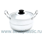 Кастрюля 1,7л 2 руч., мет./кр. КАЛИТВА (алюминий)