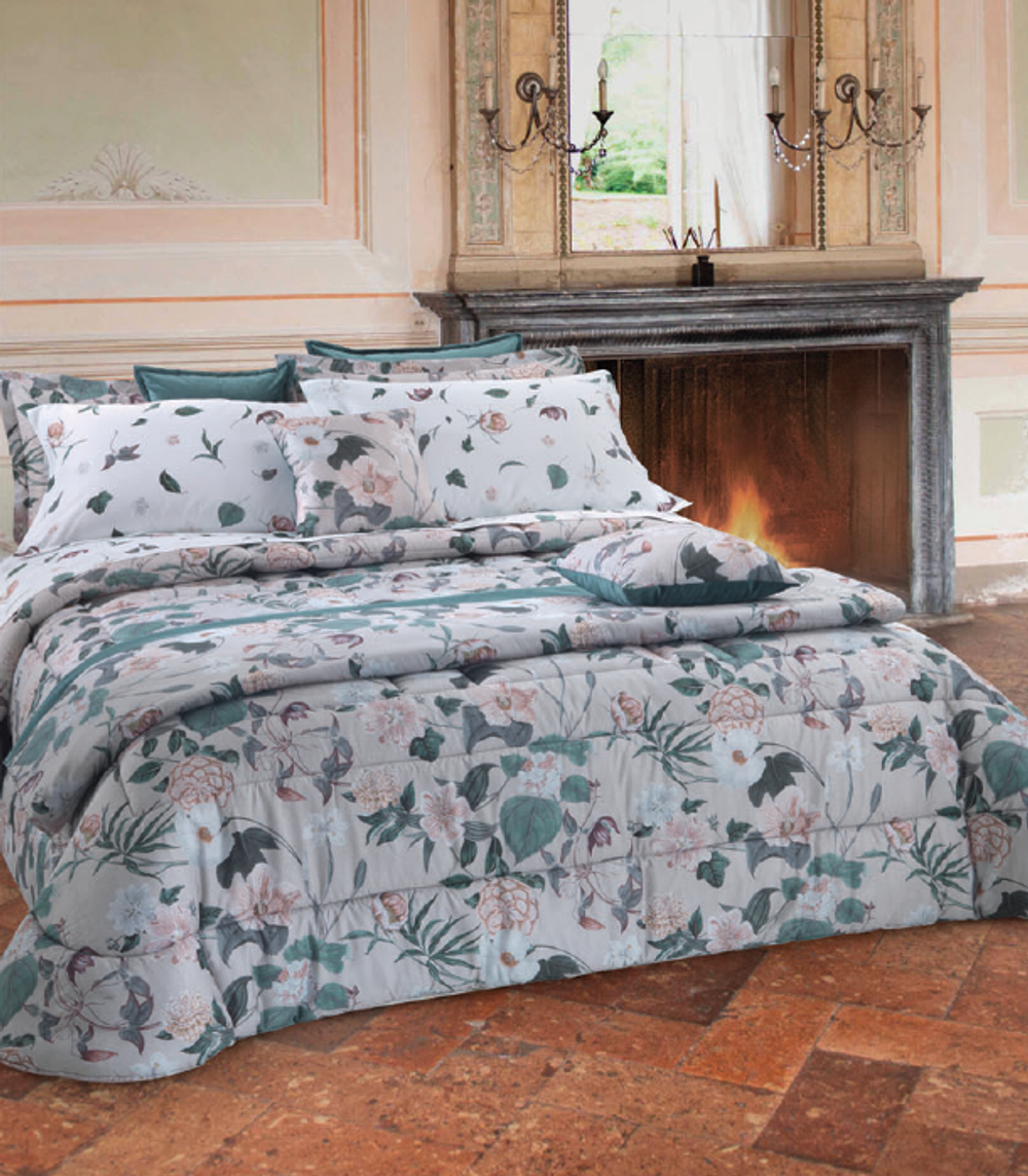 Постельное белье 2 спальное евро Mirabello Erbario R03 cipria