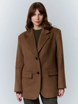 Полупальто из шерсти альпаки