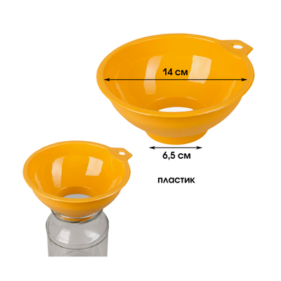 Воронка с широким горлом пласт.