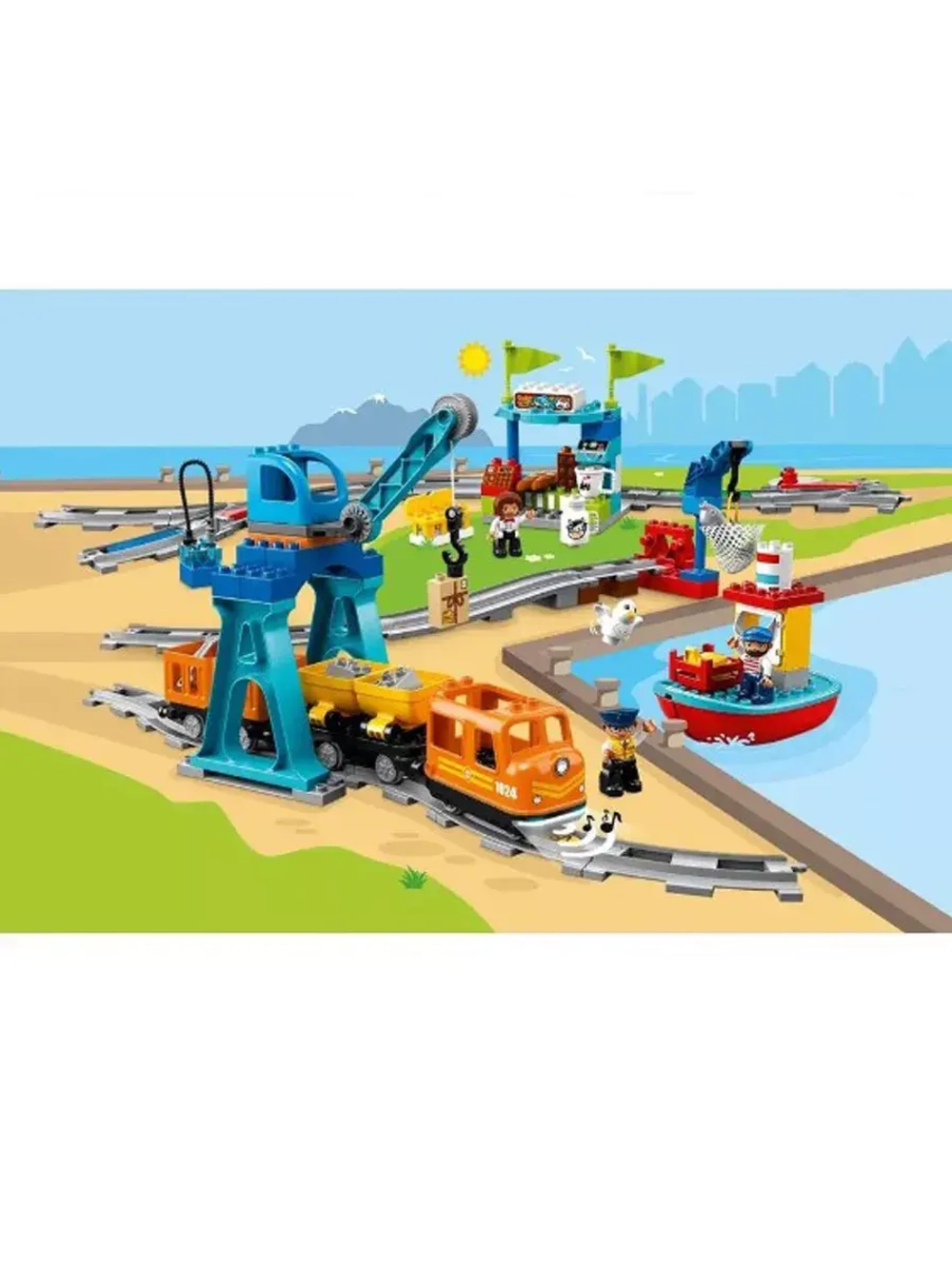 Лего 10875 Грузовой поезд Lego Duplo