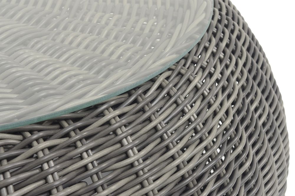 "Барселона" журнальный столик из искусственного ротанга, цвет графит