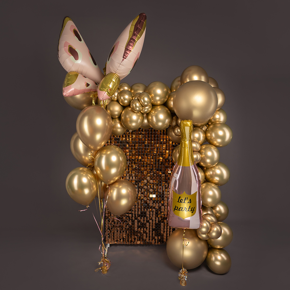 Фольгированный шар-фигура «Бутылка шампанского. Let`s Party», 89 см